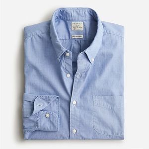 J. Crew Secret Wash Blue Button-Down Shirt (Relaxed fit, L)